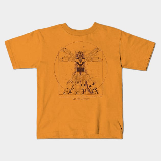 Voltruvian Man Kids T-Shirt by Lmann17